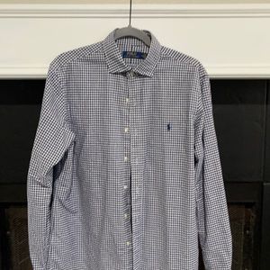 Polo button Down poplin collar size medium